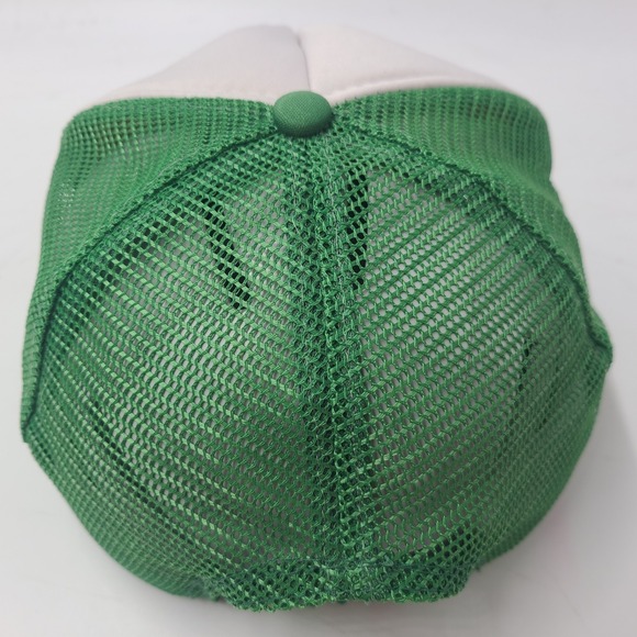 Vintage John Deere Hat Trucker Snapback Mesh 1948 Model A Tractor White Green - Picture 10 of 13
